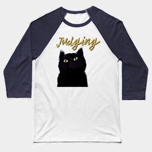 Judging Cat Baseball T-Shirt
